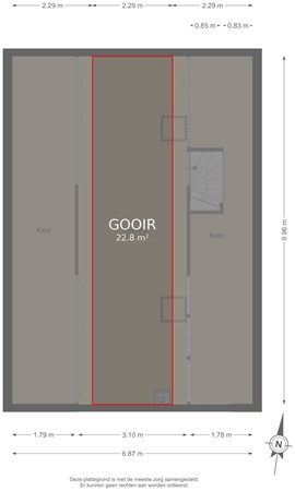 Plattegrond - Prins Willem-Alexanderstraat 1, 6911 AL Pannerden - Vliering - markings.jpg